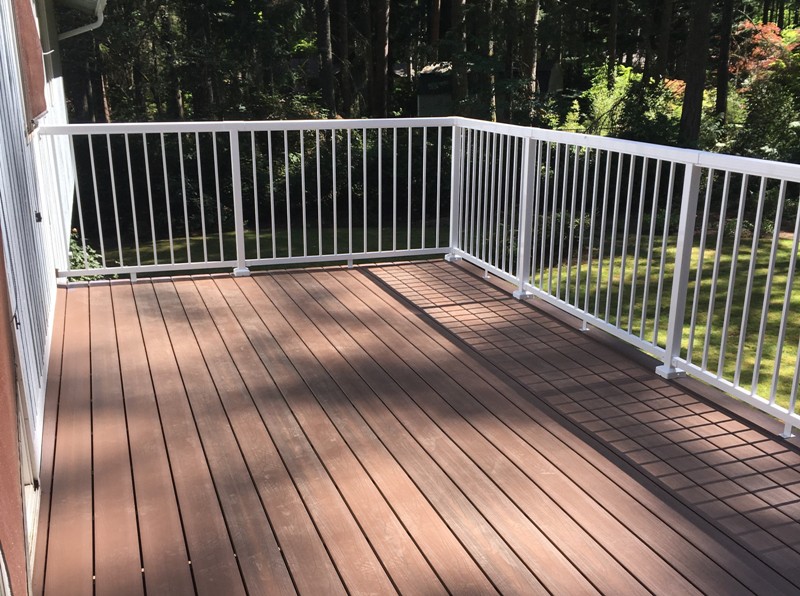 Deck replacement with trex