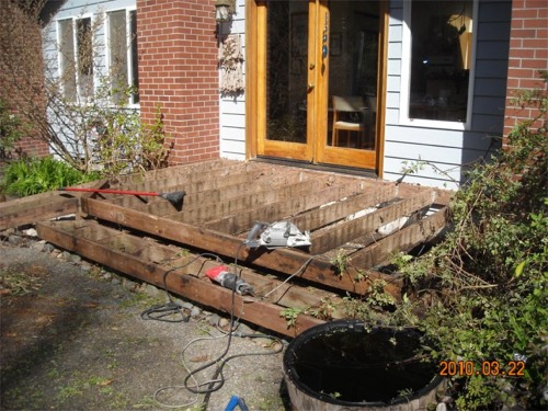 Wheelchair accessible deck replacement