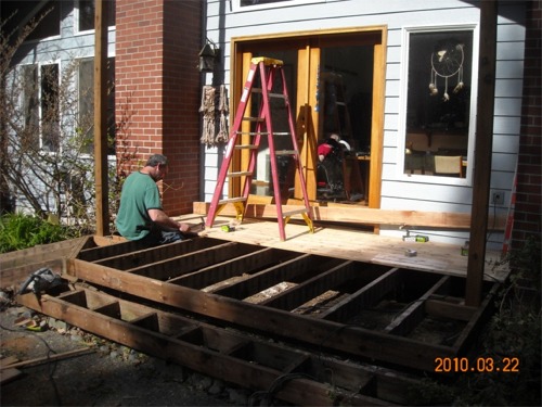 Wheelchair accessible deck replacement